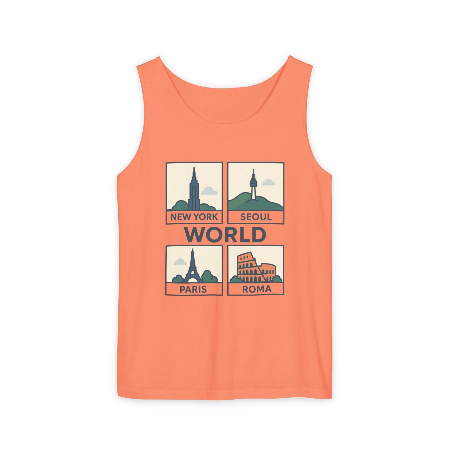 Korea World Travel Tank Top - Vacation Wear