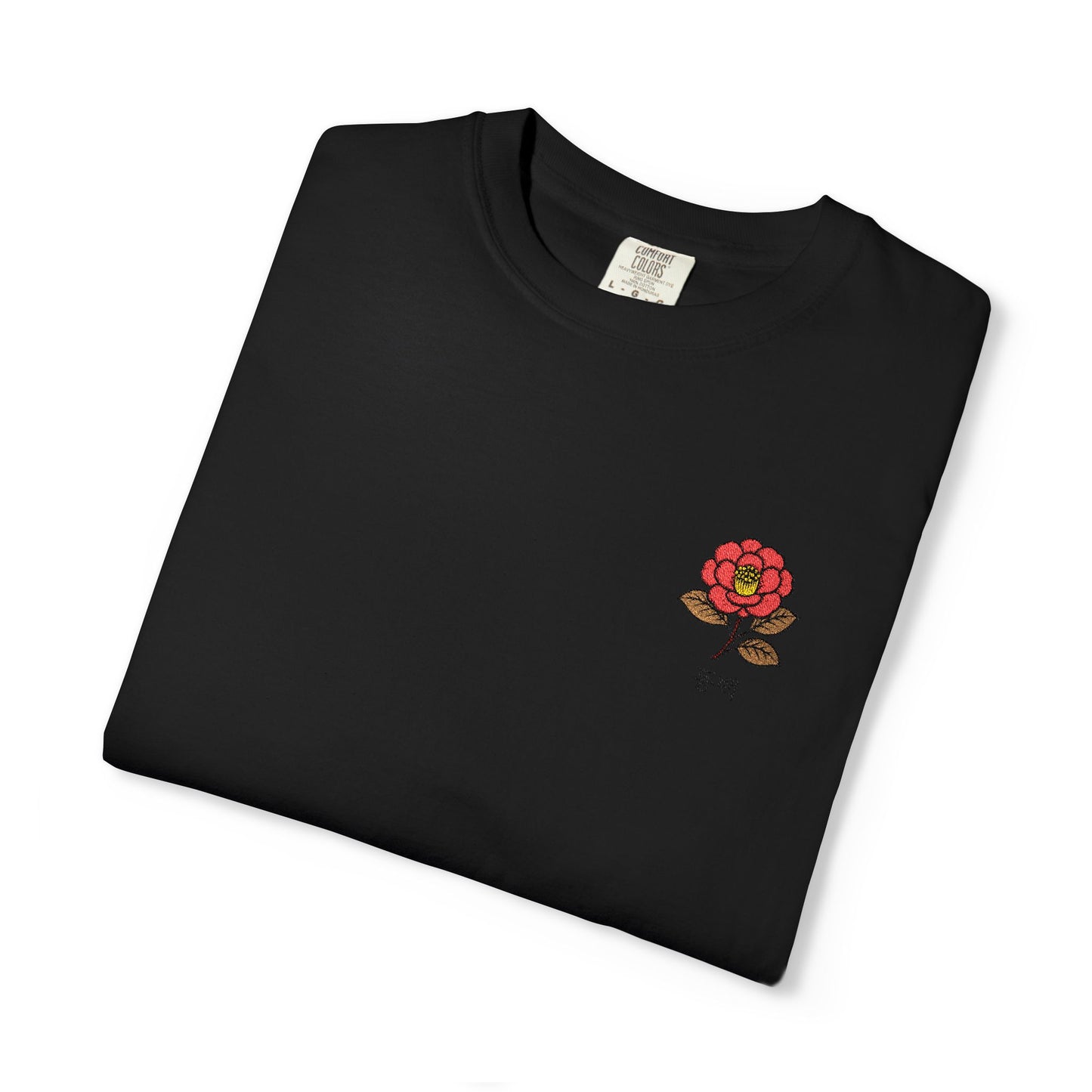 Korean Floral Embroidered T-Shirt - Nature Gift
