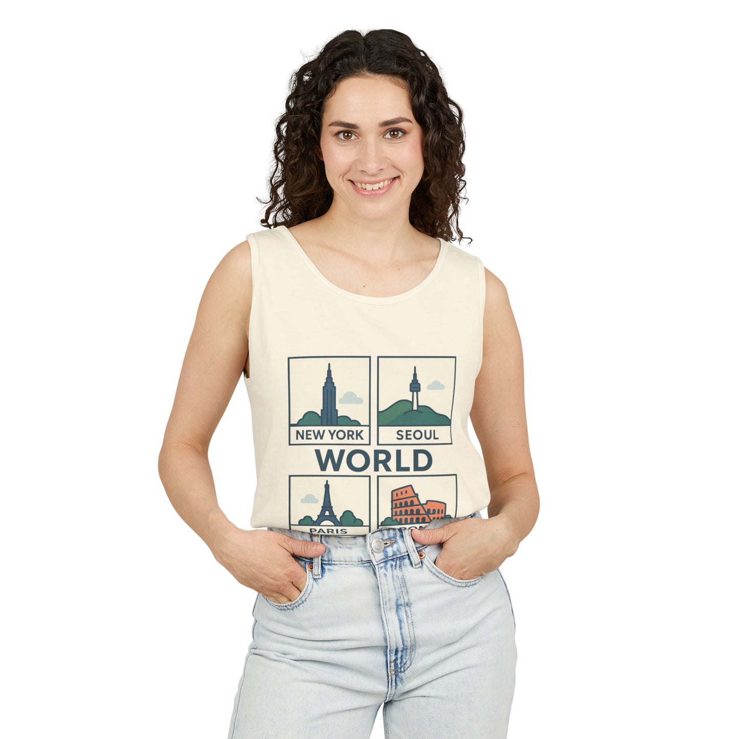 Korea World Travel Tank Top - Vacation Wear