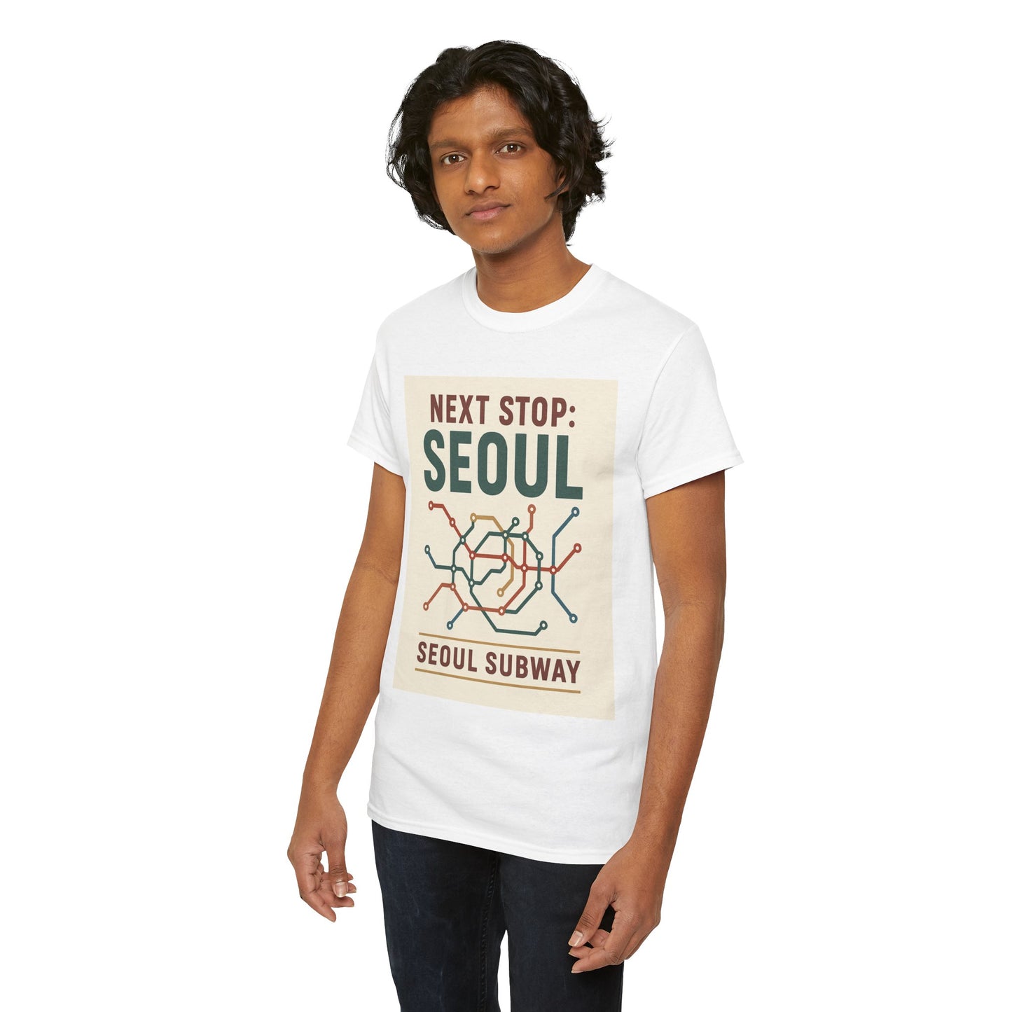 Seoul Metro Graphic Tee - Korean Travel Shirt