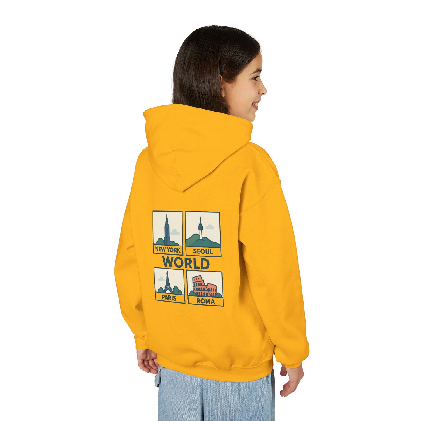Seoul, World Cityscape Youth Hoodie - Travel Lovers Gift, Cozy Sweatshirt for Teens, Urban Fashion, Vacation Vibes, Gifts for Adventurers