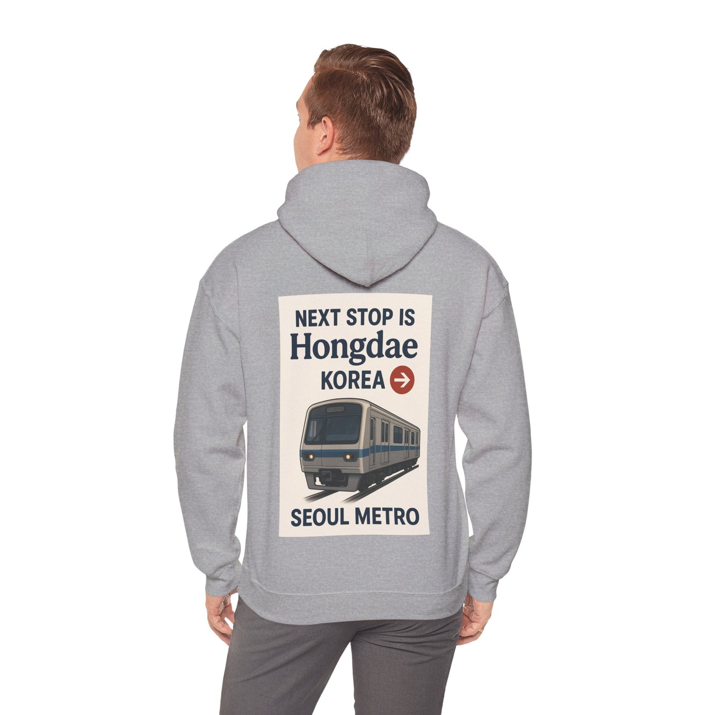 Seoul Metro Hongdae Station Hoodie - Travel Gift