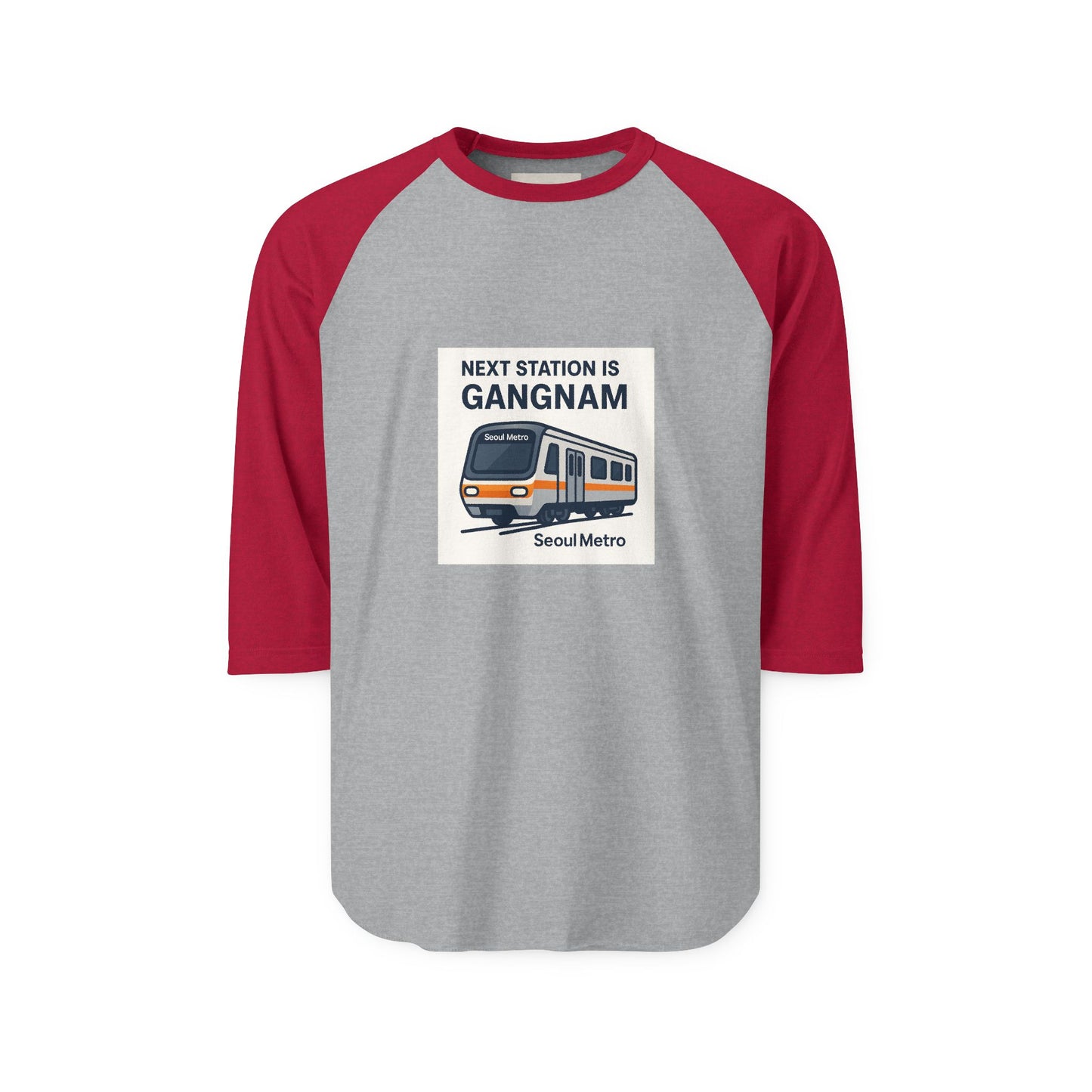 Gangnam Station Unisex Raglan Shirt - Korean Gift