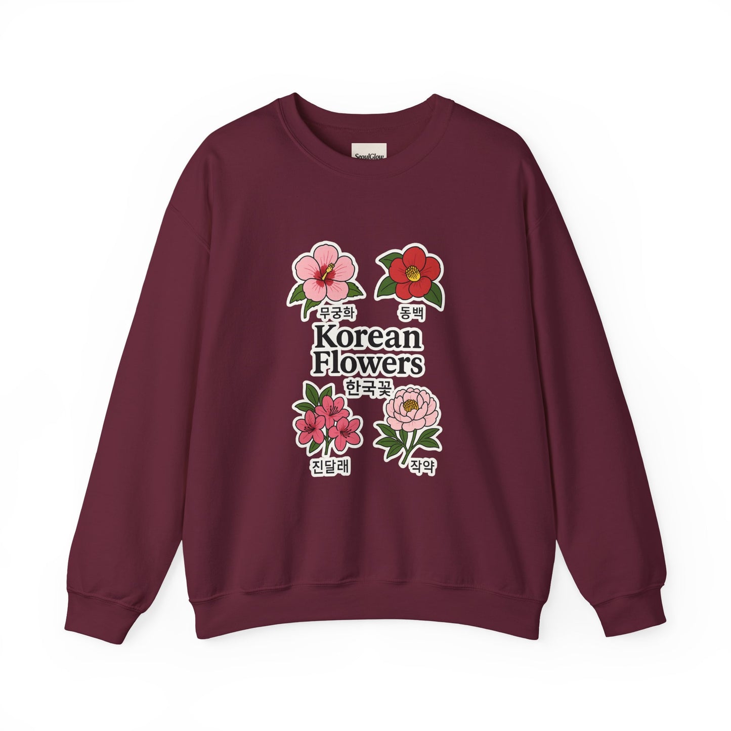 Korean Flowers Unisex Crewneck - Spring Wear