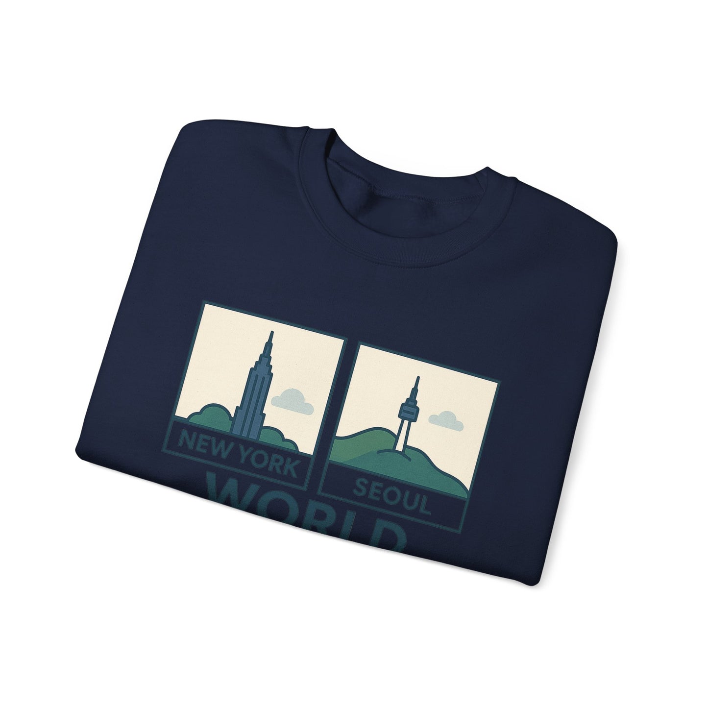 World City Crewneck Sweatshirt, Cozy Travel Sweatshirt, Unisex Souvenir Sweatshirt, New York Seoul Paris Roma Gift, Adventure Sweatshirt