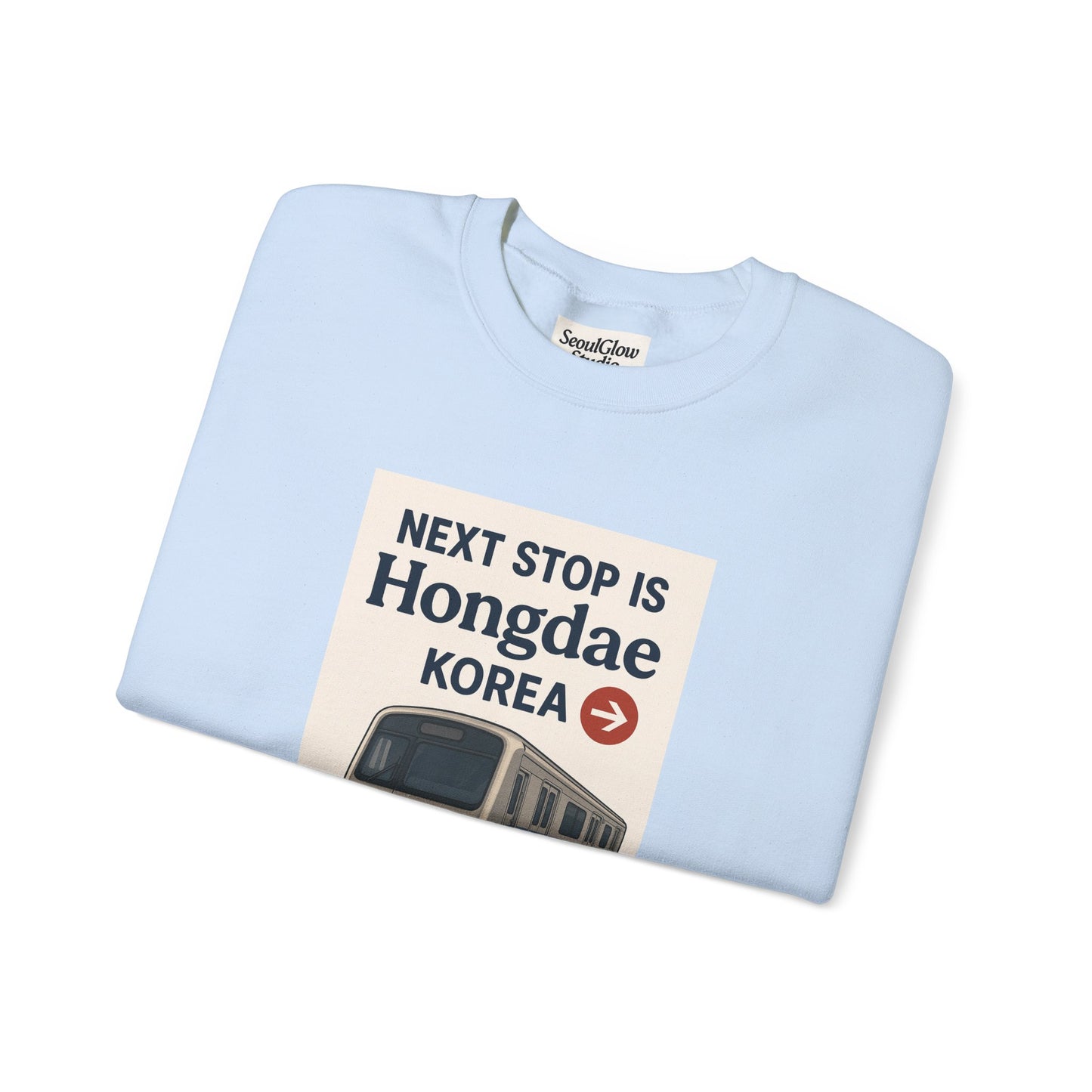Travel Seoul Crewneck - Next Stop Hongdae