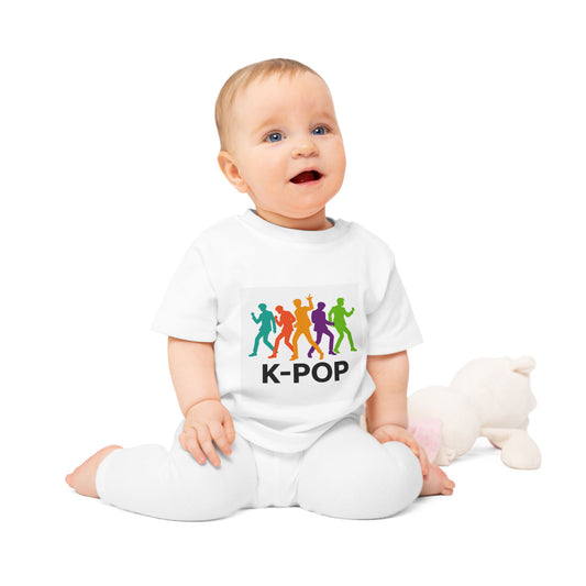 K-Pop Baby T-Shirt, Cute Infant Tee for Music Lovers, Newborn Gift, Baby Shower Present, Toddler Clothes, Kids Fashion