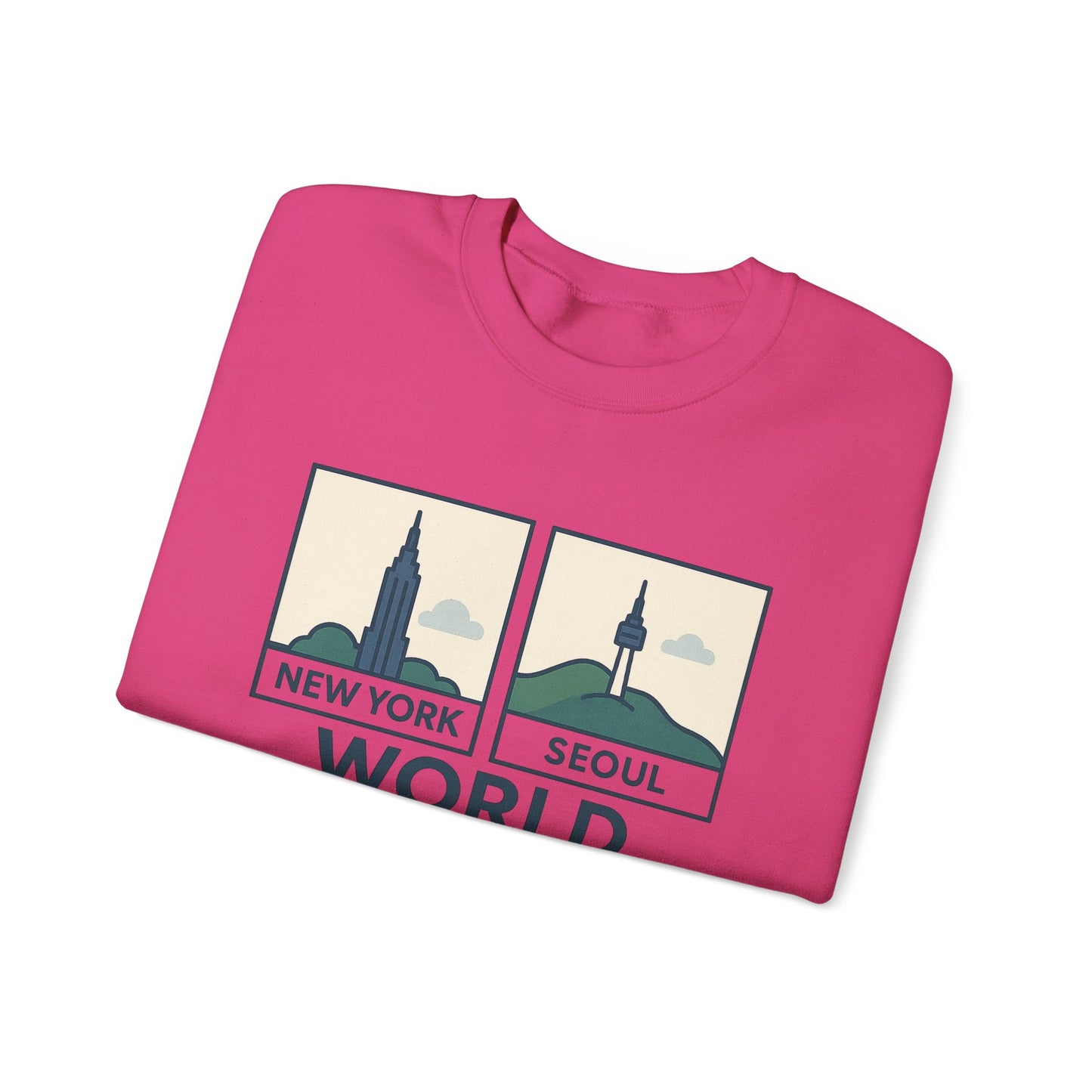 World City Crewneck Sweatshirt, Cozy Travel Sweatshirt, Unisex Souvenir Sweatshirt, New York Seoul Paris Roma Gift, Adventure Sweatshirt