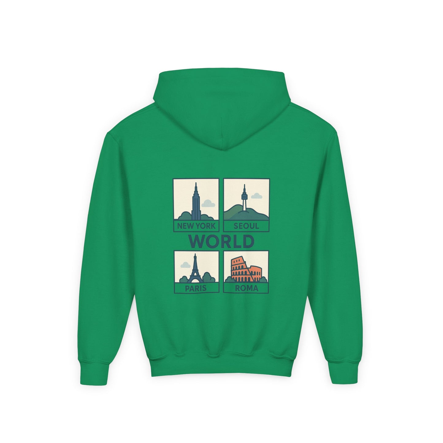 Seoul, World Cityscape Youth Hoodie - Travel Lovers Gift, Cozy Sweatshirt for Teens, Urban Fashion, Vacation Vibes, Gifts for Adventurers