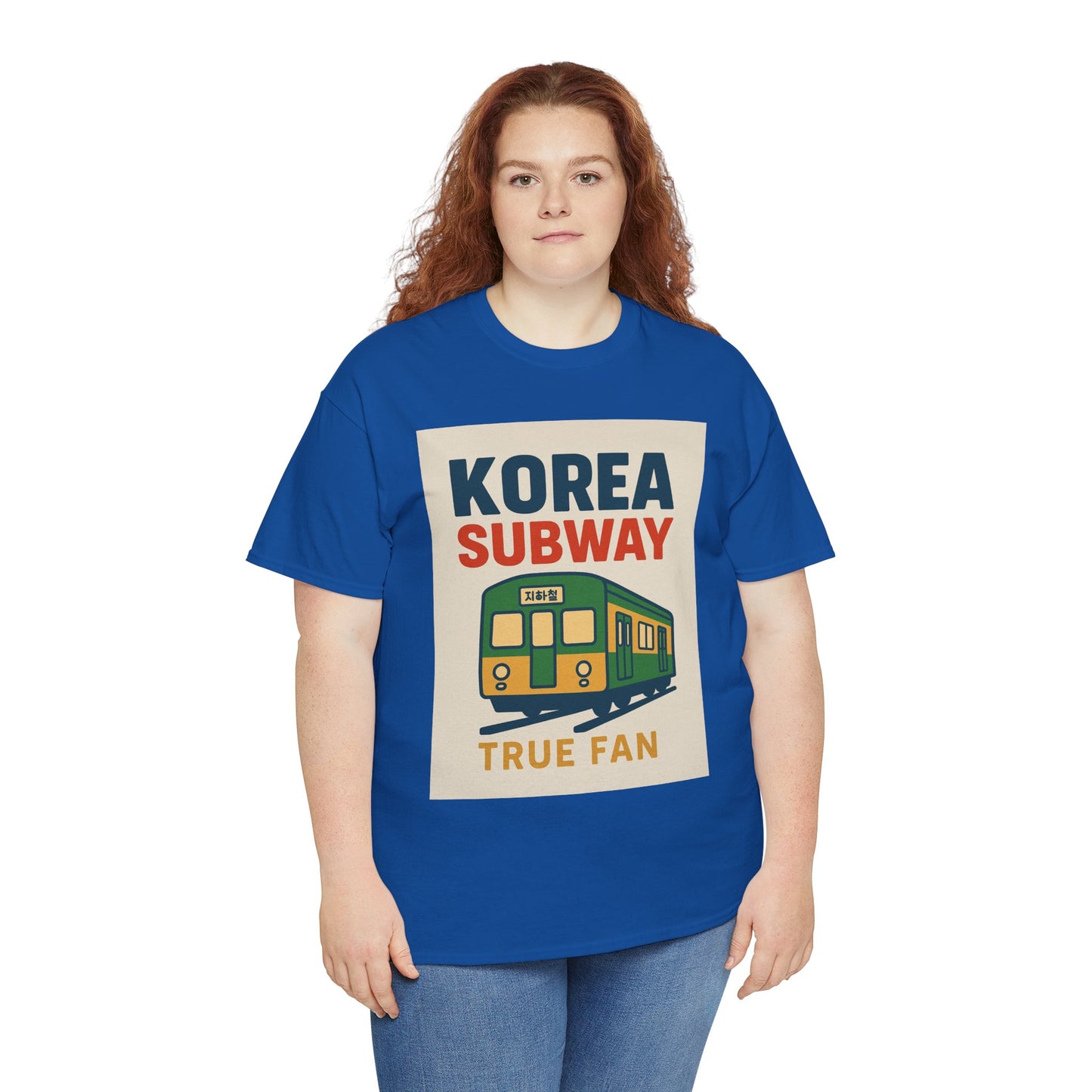 Korea Subway Fan Unisex Heavy Cotton Tee, Graphic Tee, Travel Shirt, Souvenir Shirt, Cool Casual Wear