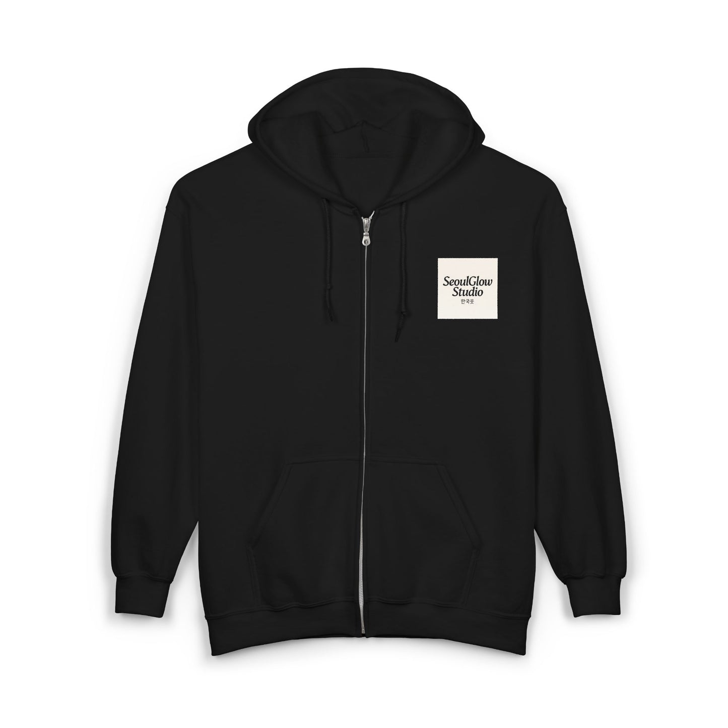 Seoul Cityscape Zip Hoodie, Cozy Urban Sweatshirt, Travel Souvenir Jacket, Unisex Gift, Cool Streetwear, City Lover Apparel
