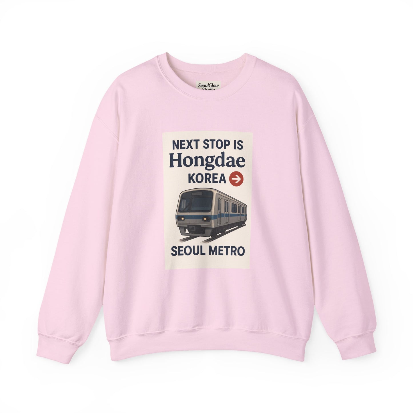 Travel Seoul Crewneck - Next Stop Hongdae