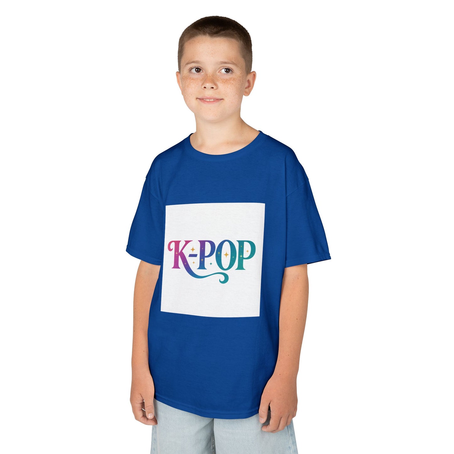 K-Pop Kids Cotton Tee, Perfect Gift for Young Fans, Birthday Present, Schoolwear, Casual Fashion, Music Lovers