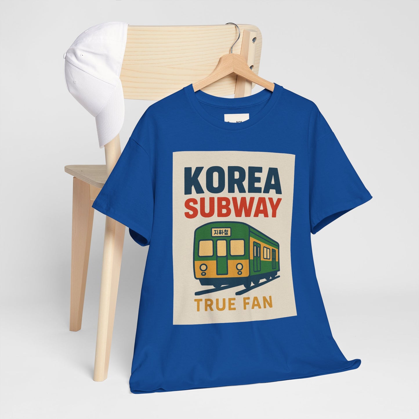 Korea Subway Fan Unisex Heavy Cotton Tee, Graphic Tee, Travel Shirt, Souvenir Shirt, Cool Casual Wear