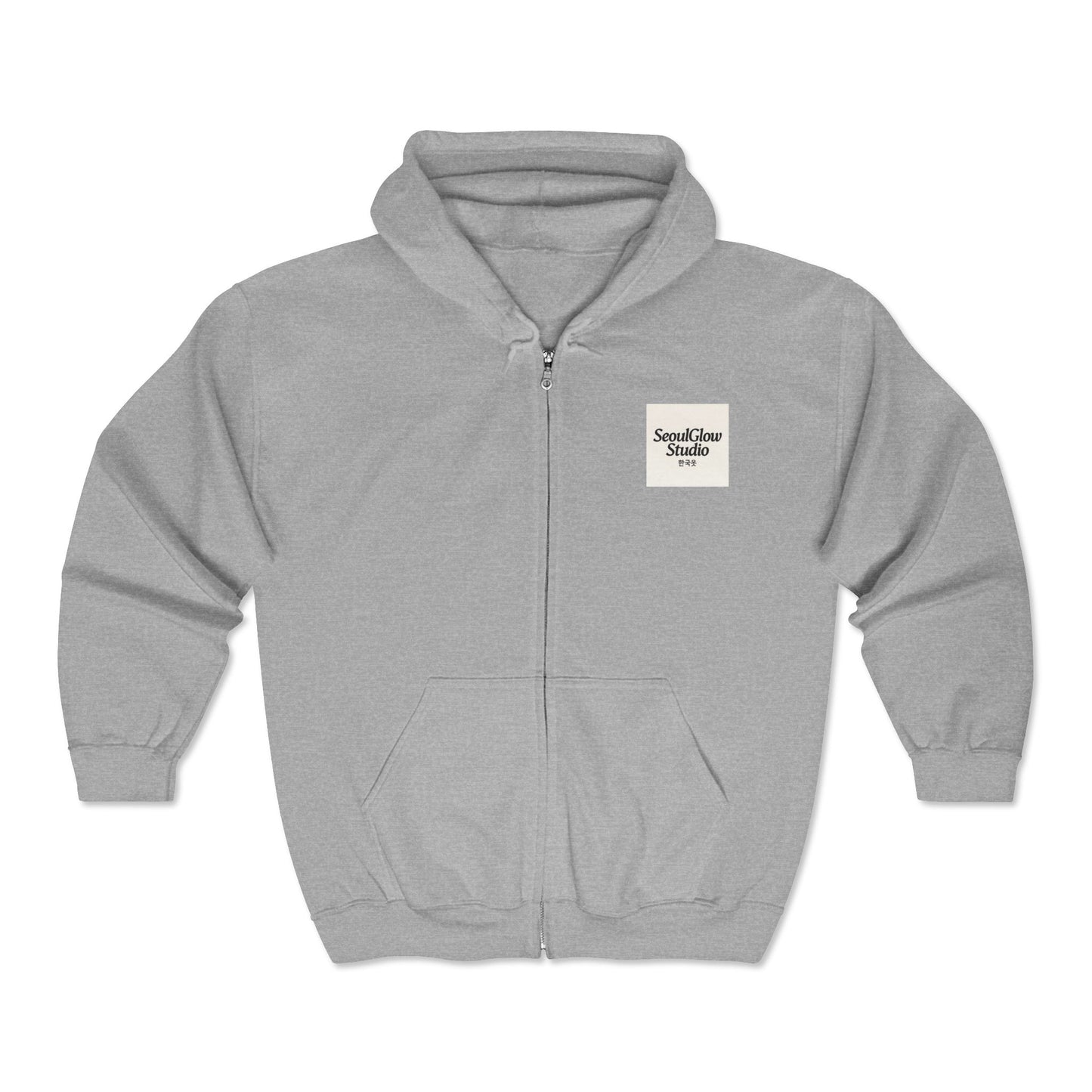 Seoul Cityscape Zip Hoodie, Cozy Urban Sweatshirt, Travel Souvenir Jacket, Unisex Gift, Cool Streetwear, City Lover Apparel