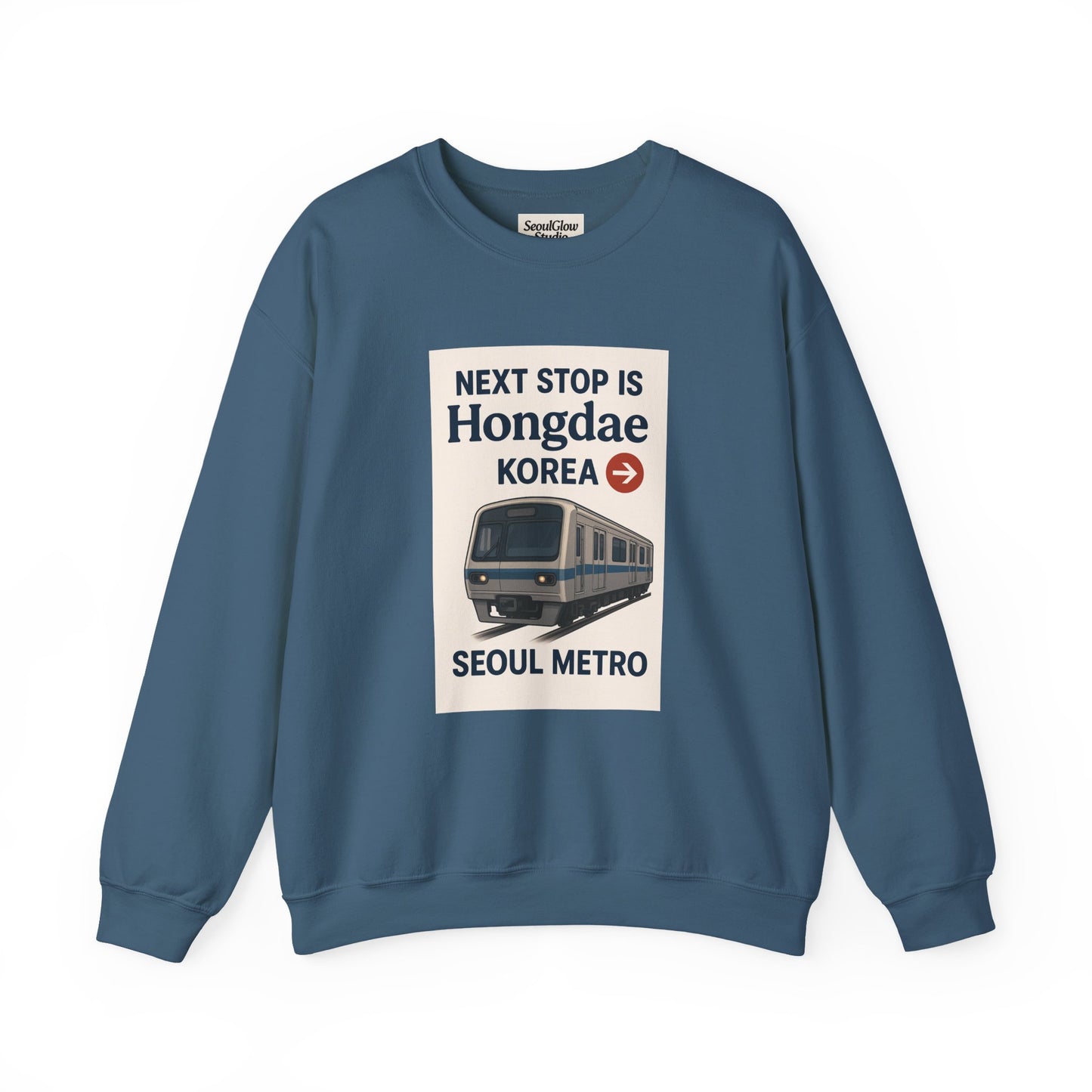 Travel Seoul Crewneck - Next Stop Hongdae