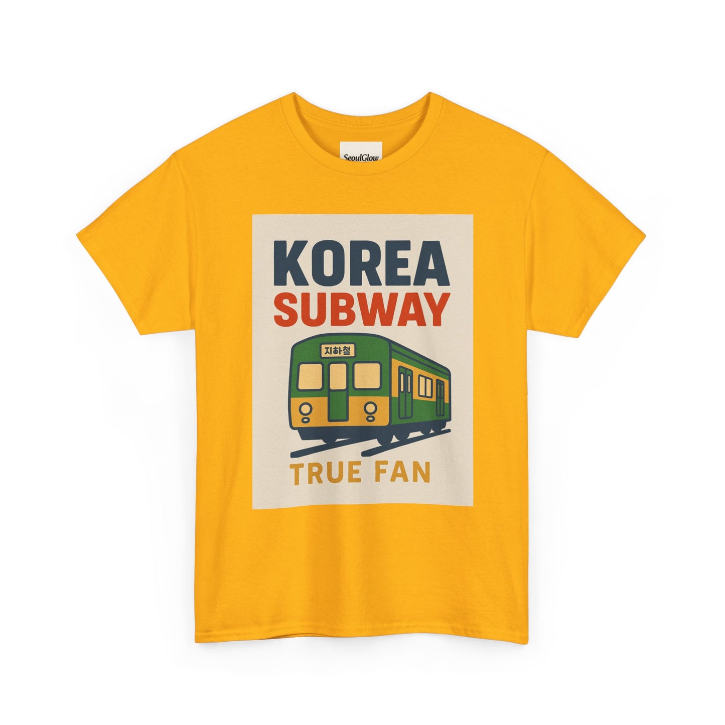 Korea Subway Fan Unisex Heavy Cotton Tee, Graphic Tee, Travel Shirt, Souvenir Shirt, Cool Casual Wear