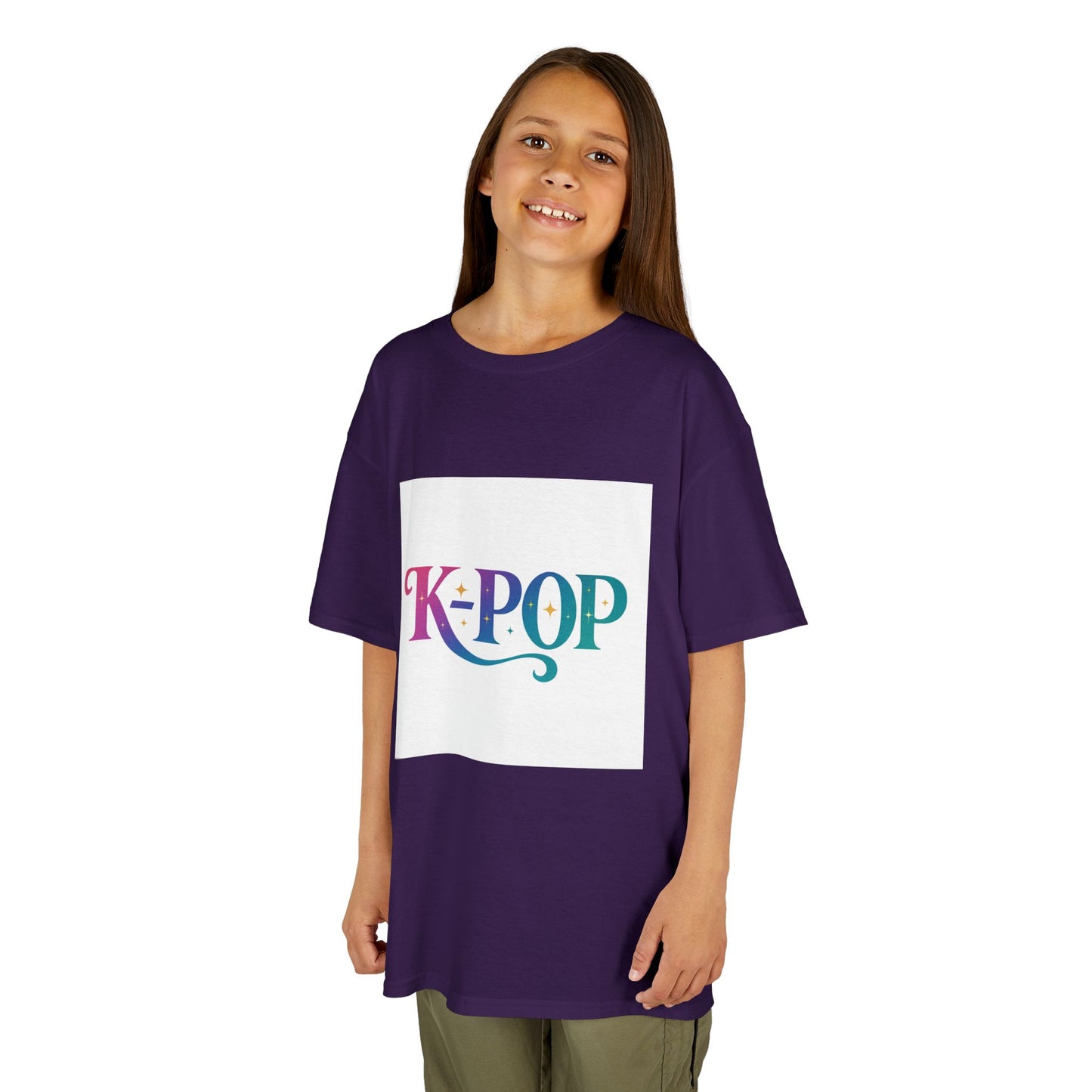 K-Pop Kids Cotton Tee, Perfect Gift for Young Fans, Birthday Present, Schoolwear, Casual Fashion, Music Lovers