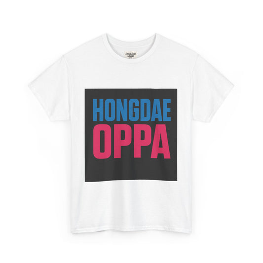 Hongdae Visit Must-Have Unisex Heavy Cotton Tee - Bold Graphic Shirt
