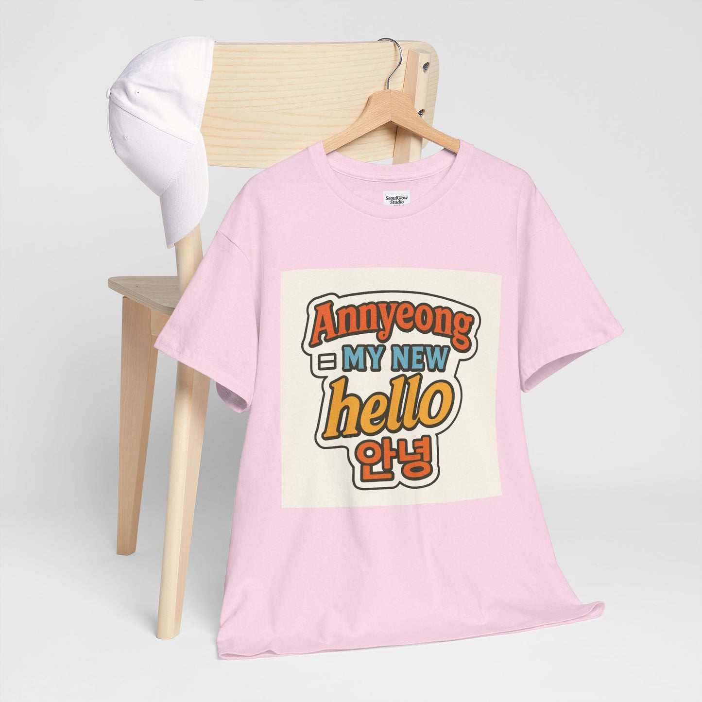 Annyeong!  Trendy Graphic Tee for Everyday Wear, Cute Unisex Tee, Perfect Gift for Friends, Stylish Casual Top, Korean-Inspired T-Shirt