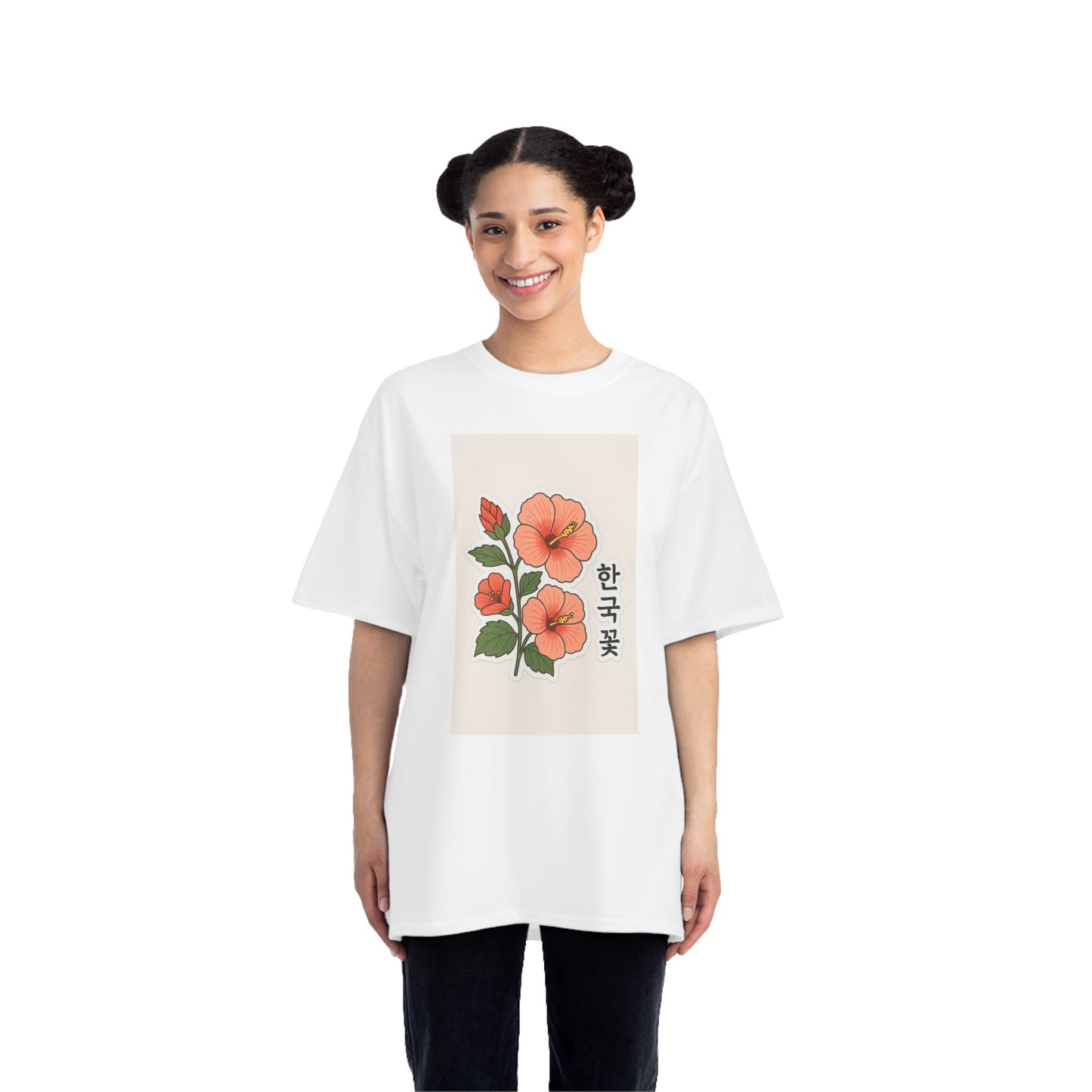 Floral Korean Tee - Nature Lovers Botanical Art