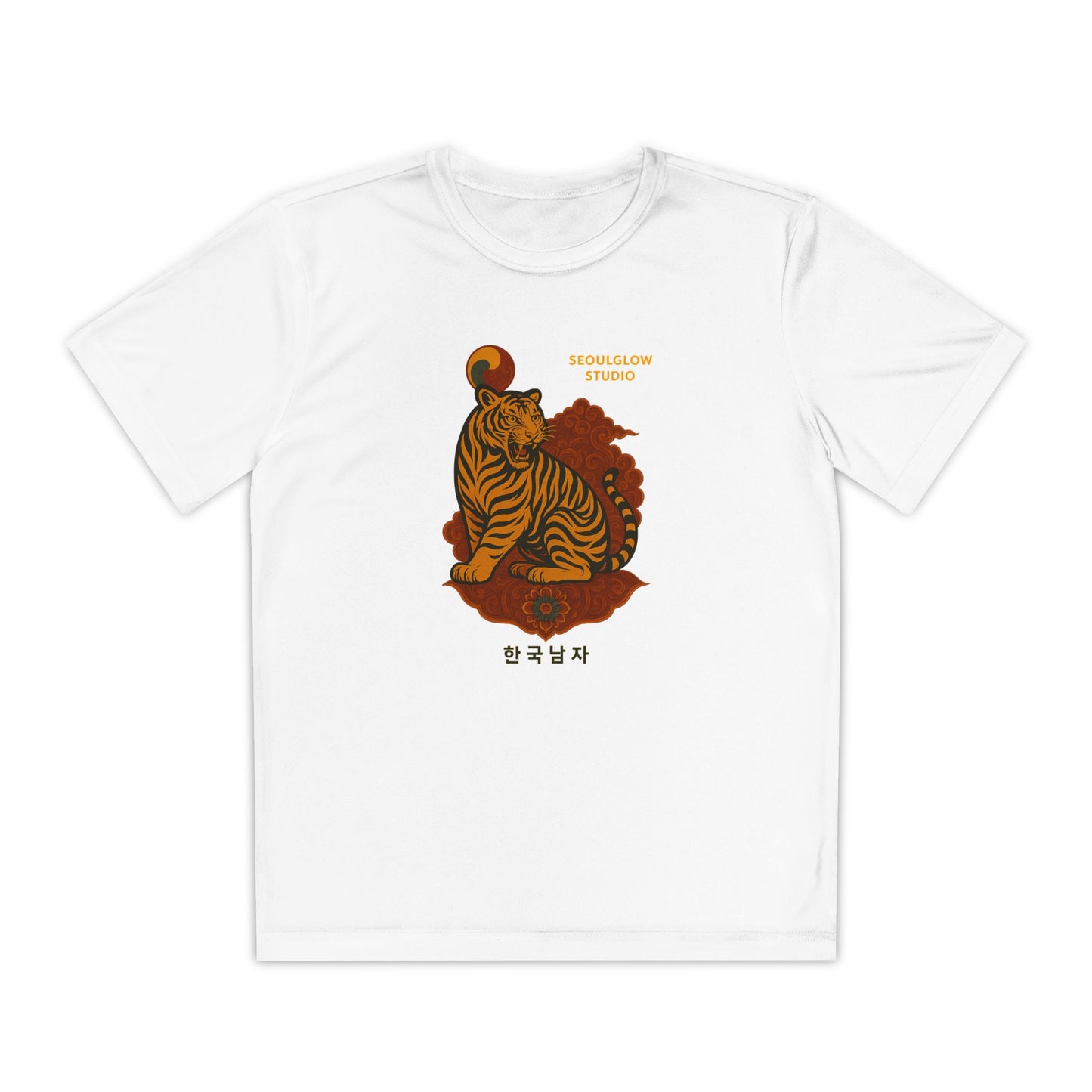 Korean Tiger Graphic Tee | Sporty Style, Trendy Apparel, Perfect for Kids, Casual Outings, Birthday Gifts, Summer Wear
