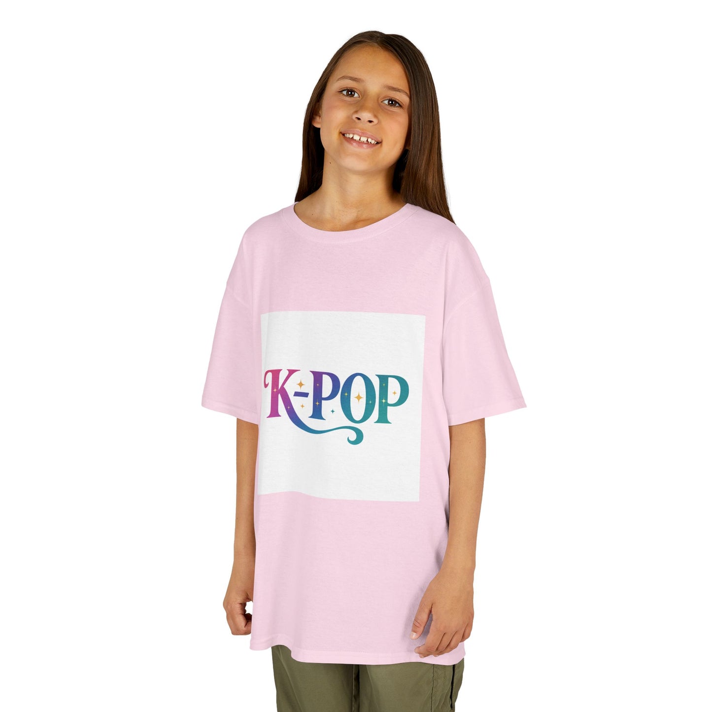 K-Pop Kids Cotton Tee, Perfect Gift for Young Fans, Birthday Present, Schoolwear, Casual Fashion, Music Lovers