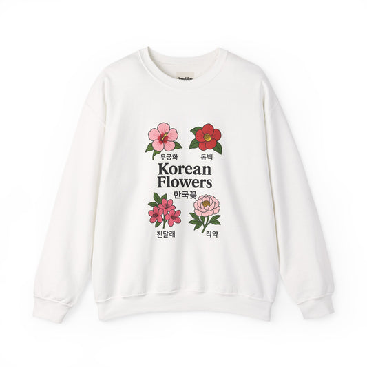 Korean Flowers Unisex Crewneck - Spring Wear