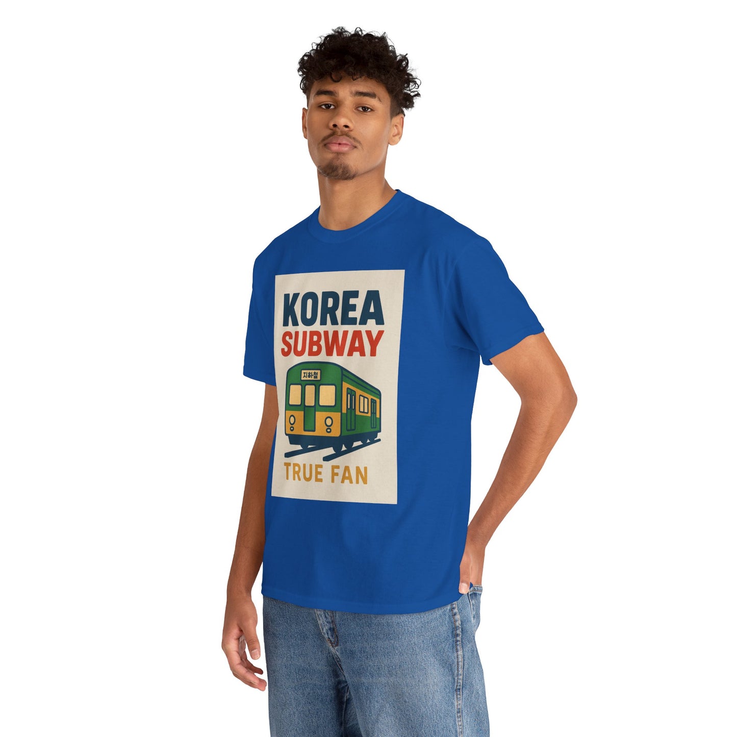 Korea Subway Fan Unisex Heavy Cotton Tee, Graphic Tee, Travel Shirt, Souvenir Shirt, Cool Casual Wear