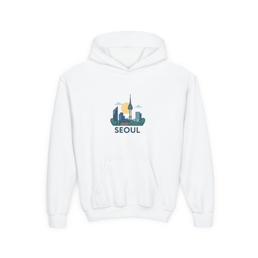 Seoul, World Cityscape Youth Hoodie - Travel Lovers Gift, Cozy Sweatshirt for Teens, Urban Fashion, Vacation Vibes, Gifts for Adventurers