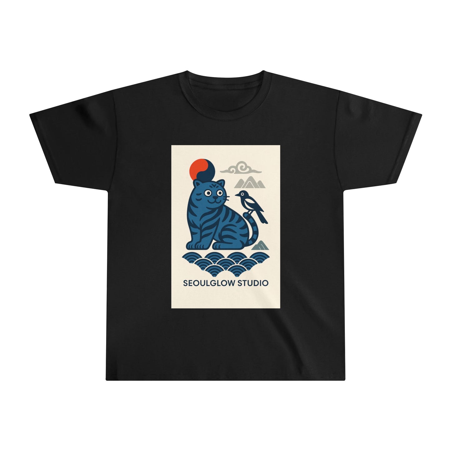 Youth Tiger Graphic Tee - Korean Animal Design