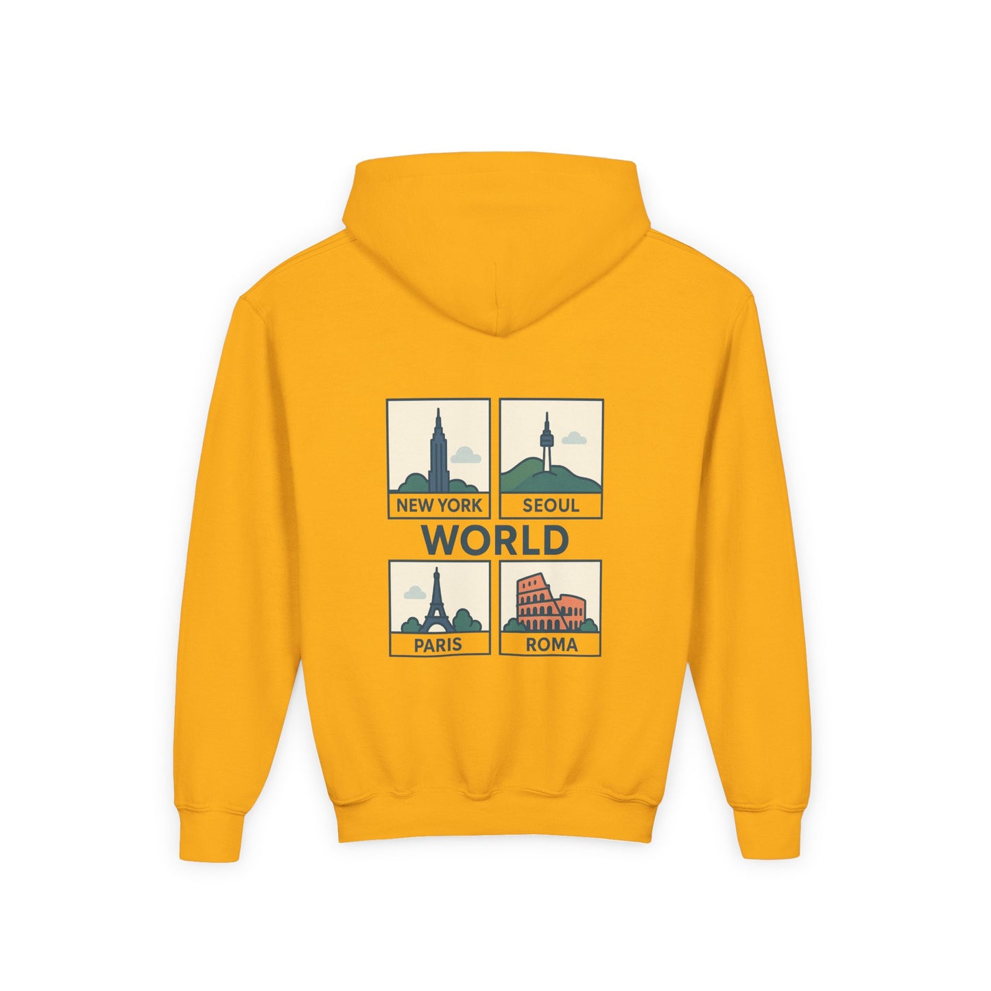 Seoul, World Cityscape Youth Hoodie - Travel Lovers Gift, Cozy Sweatshirt for Teens, Urban Fashion, Vacation Vibes, Gifts for Adventurers
