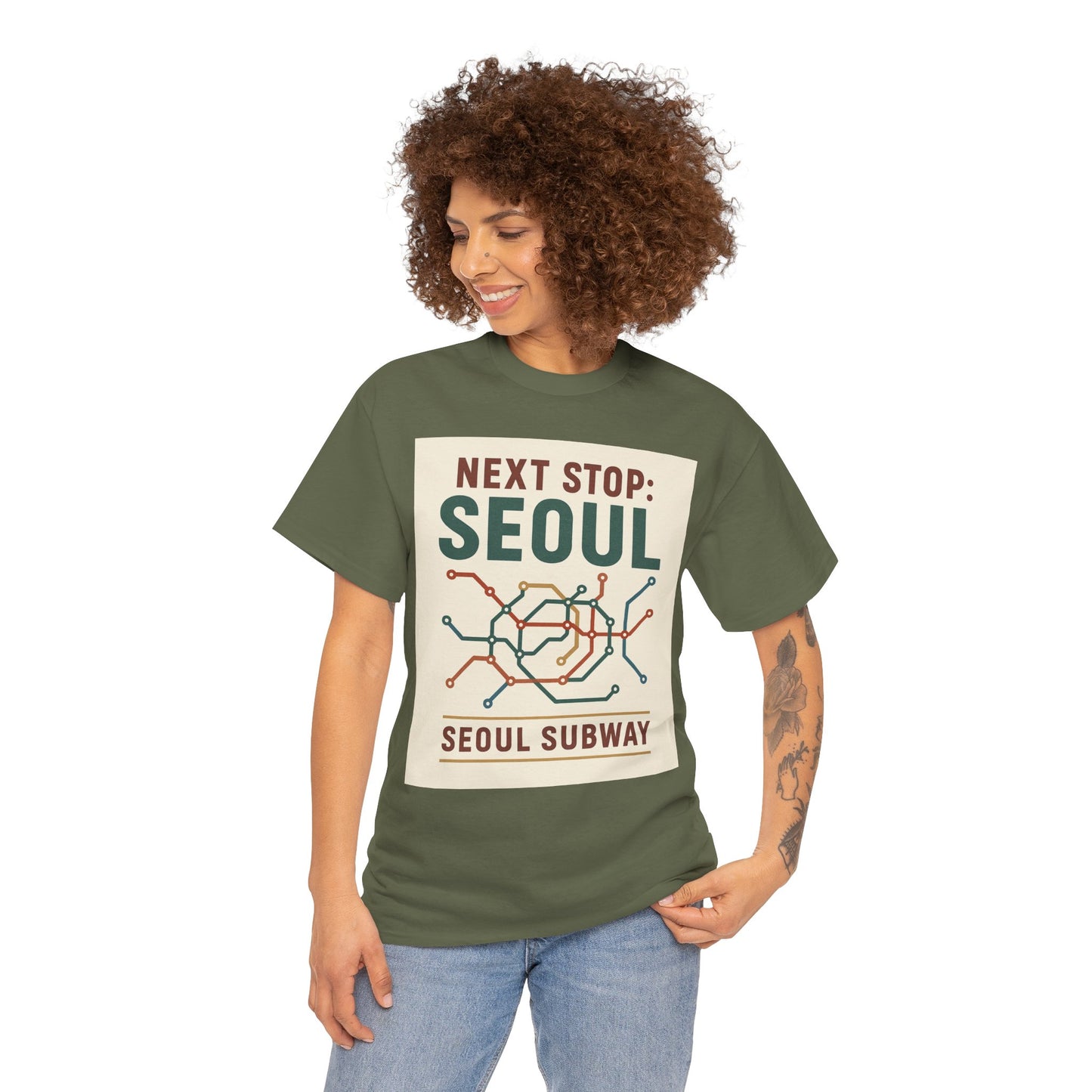 Seoul Metro Graphic Tee - Korean Travel Shirt