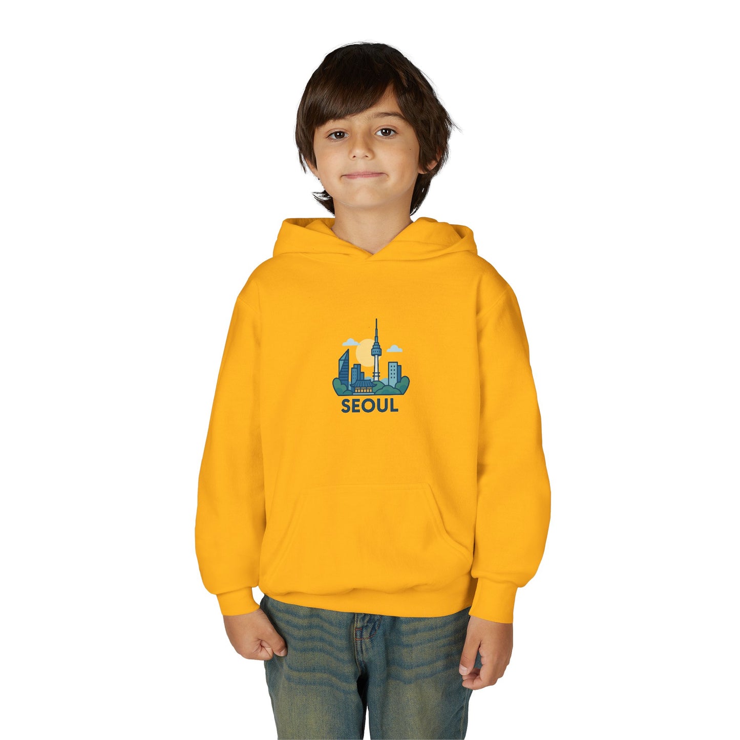 Seoul, World Cityscape Youth Hoodie - Travel Lovers Gift, Cozy Sweatshirt for Teens, Urban Fashion, Vacation Vibes, Gifts for Adventurers