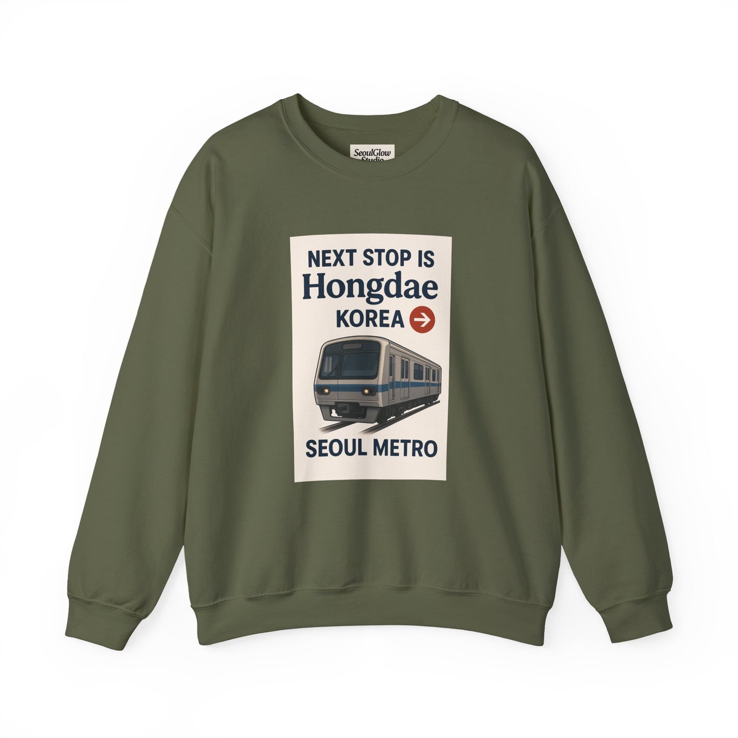 Travel Seoul Crewneck - Next Stop Hongdae