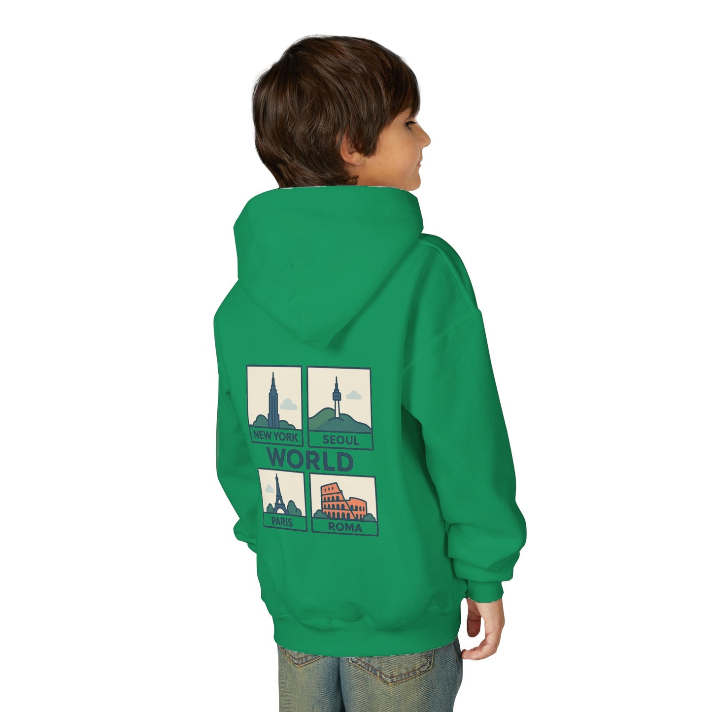Seoul, World Cityscape Youth Hoodie - Travel Lovers Gift, Cozy Sweatshirt for Teens, Urban Fashion, Vacation Vibes, Gifts for Adventurers