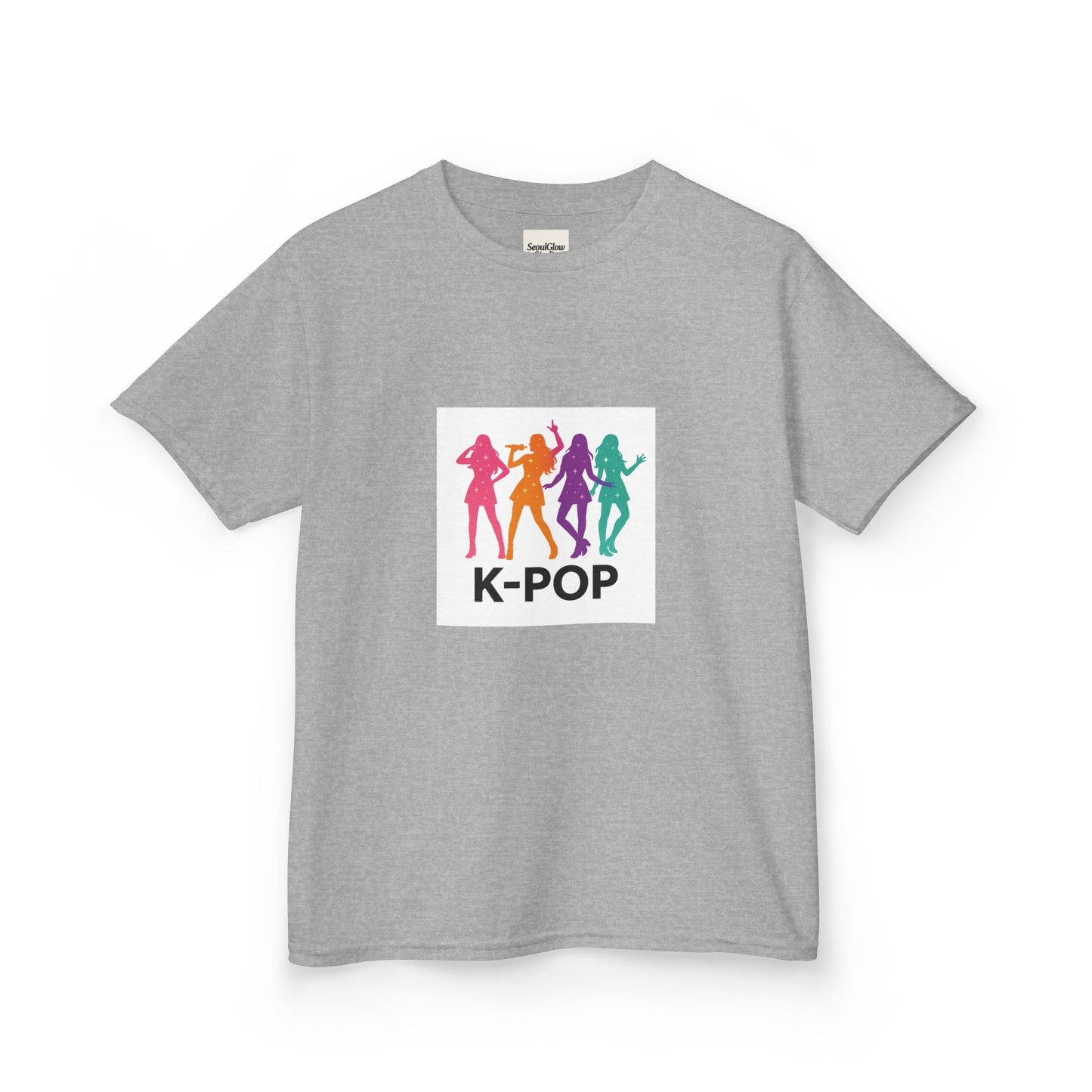 K-Pop Kids Tee, Fun Youth Shirt, Colorful Graphic Tee, Trendy Kids Apparel, Perfect Gift for Music Lovers