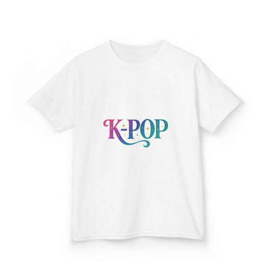 K-Pop Kids Cotton Tee, Perfect Gift for Young Fans, Birthday Present, Schoolwear, Casual Fashion, Music Lovers