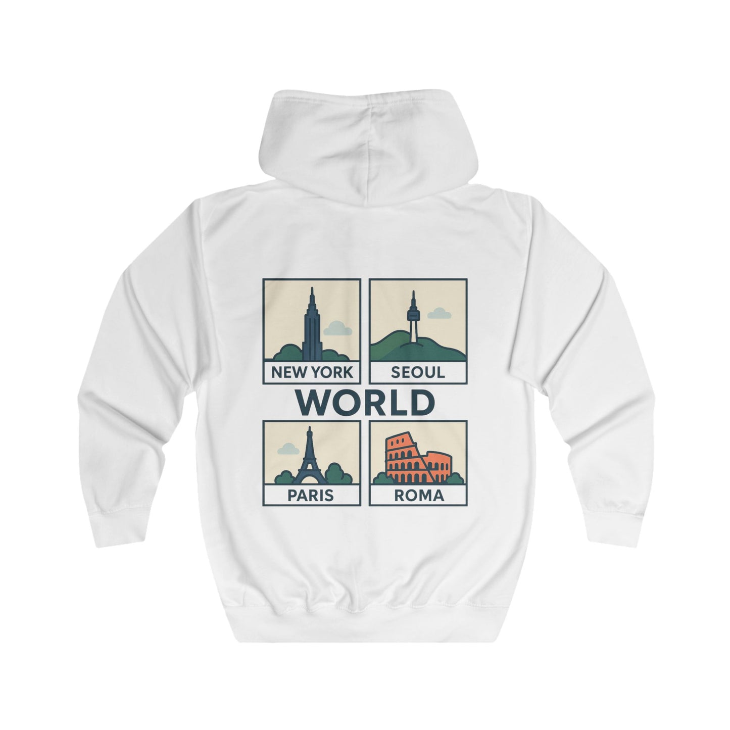 Travel-Inspired Unisex Hoodie with famous cities, Cozy Casual Wear, Perfect for Travel Lovers, Gift for Friends, Adventure Apparel