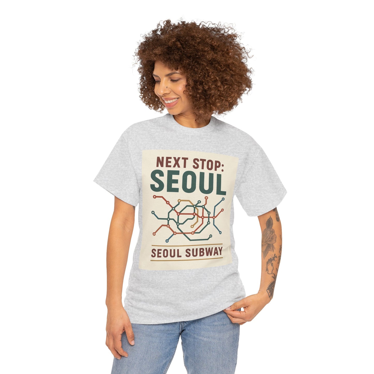 Seoul Metro Graphic Tee - Korean Travel Shirt