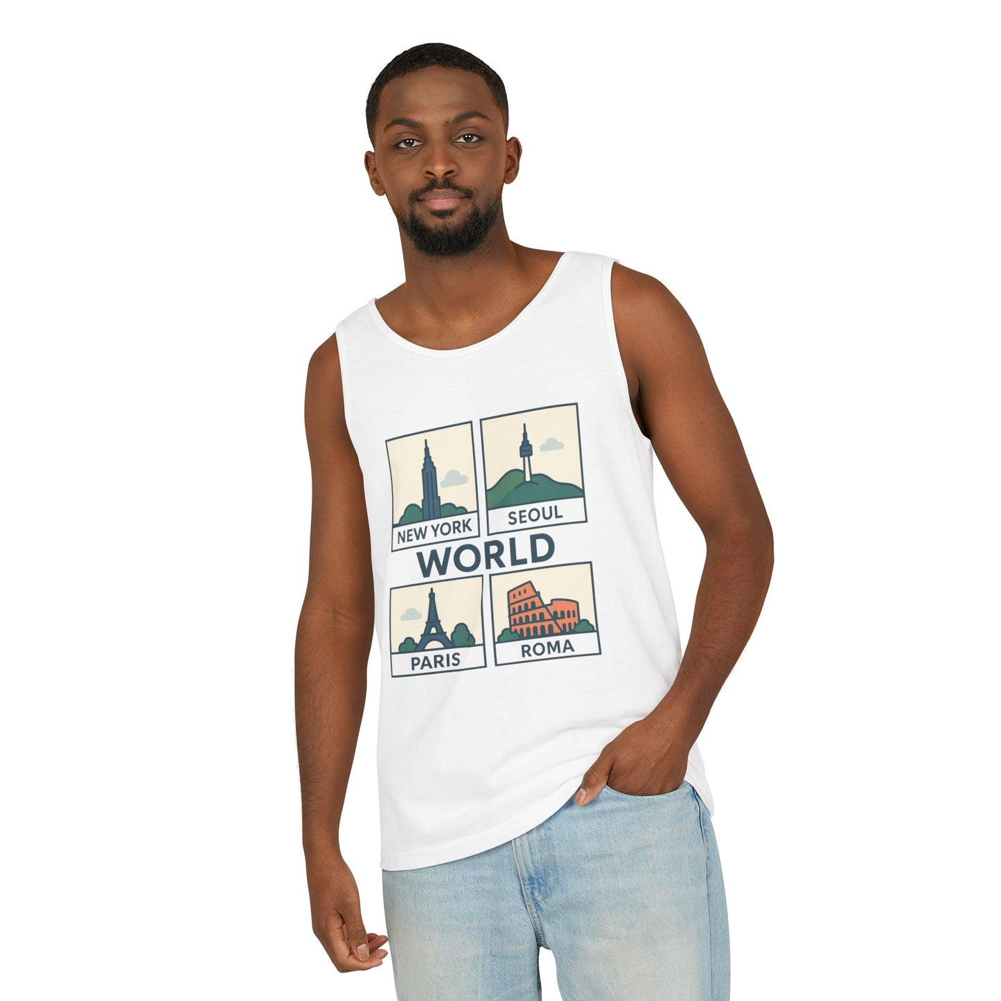 Korea World Travel Tank Top - Vacation Wear