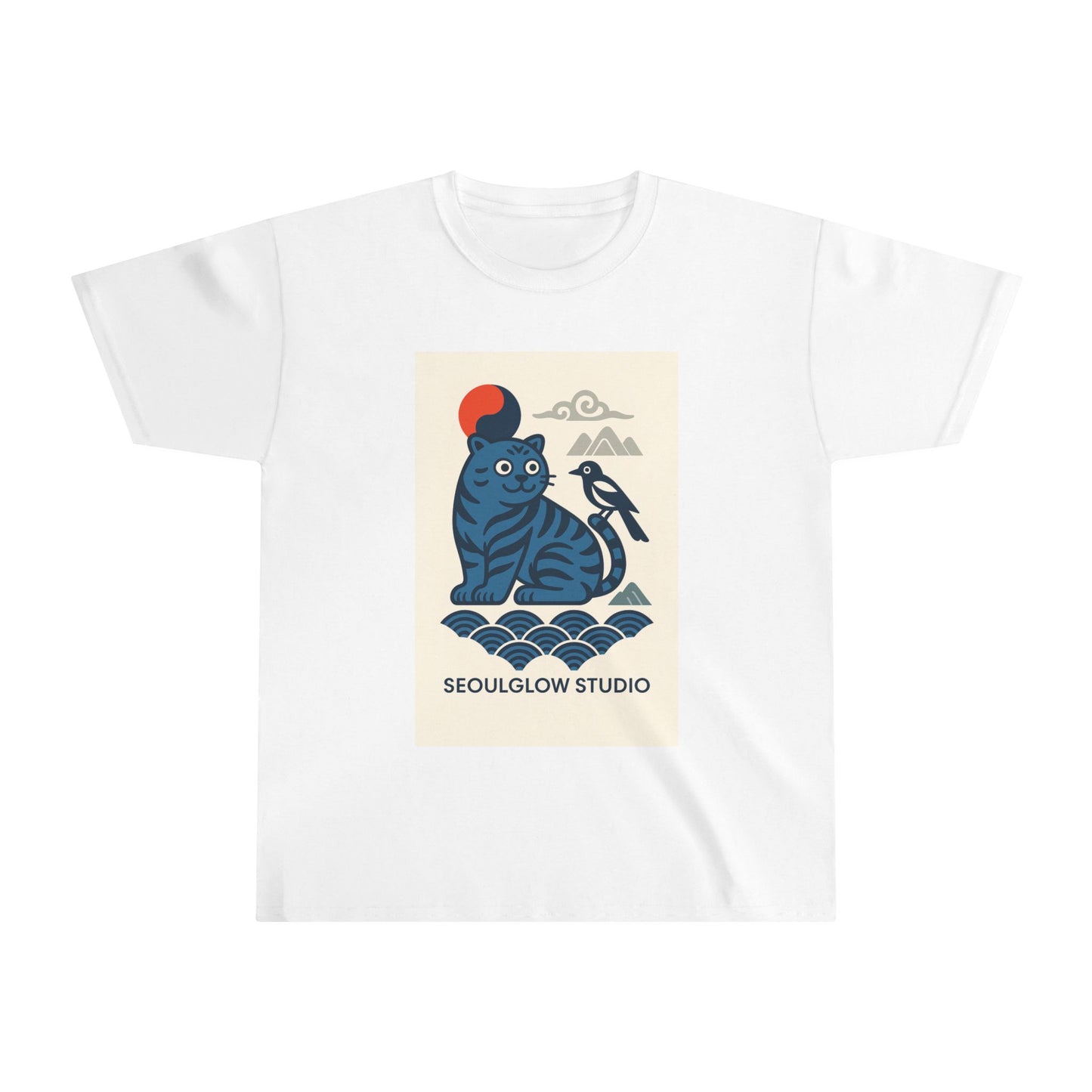 Youth Tiger Graphic Tee - Korean Animal Design