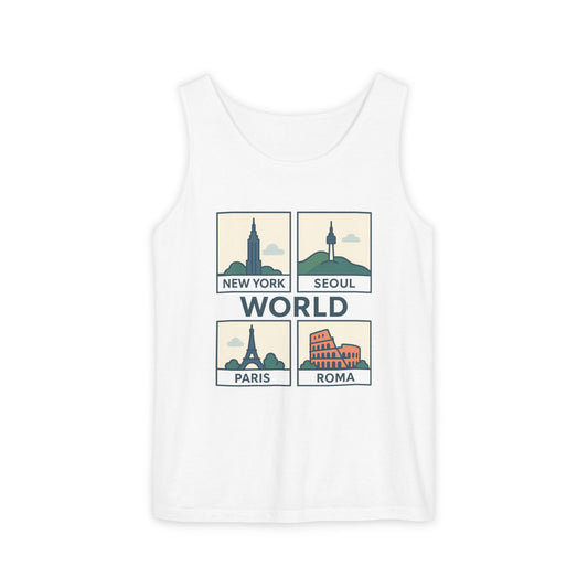 Korea World Travel Tank Top - Vacation Wear