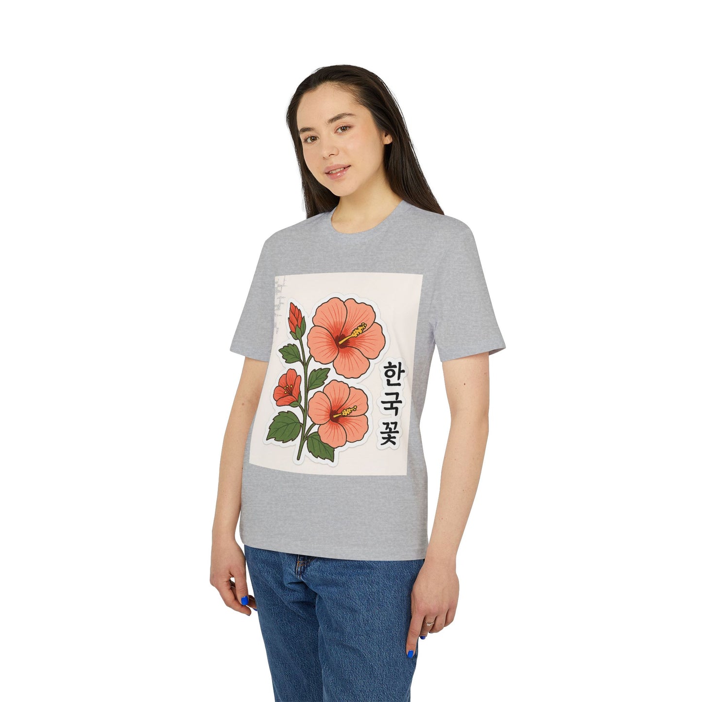 Floral Korean Graphic T-Shirt | Unisex Casual Wear | Perfect for Summer, Gifts, Streetwear, Everyday Style