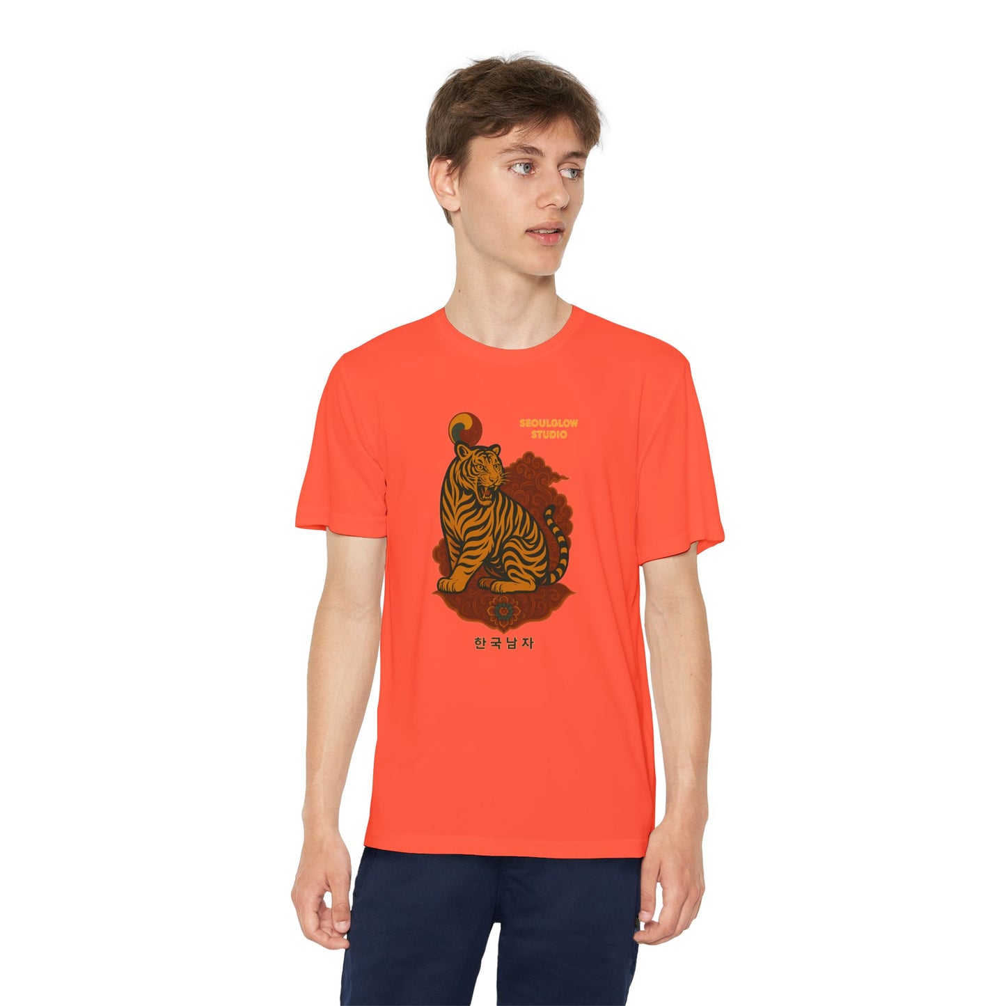 Korean Tiger Graphic Tee | Sporty Style, Trendy Apparel, Perfect for Kids, Casual Outings, Birthday Gifts, Summer Wear