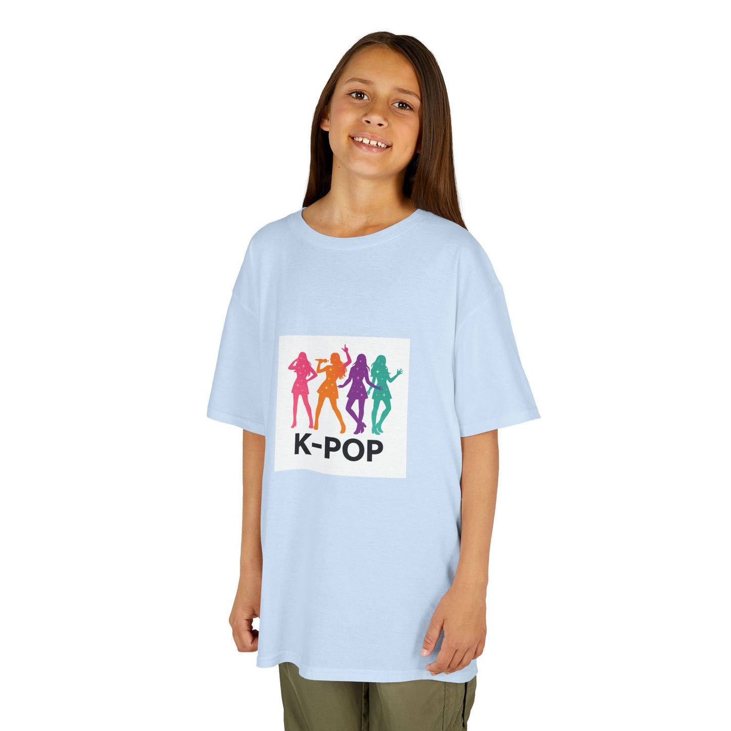 K-Pop Kids Tee, Fun Youth Shirt, Colorful Graphic Tee, Trendy Kids Apparel, Perfect Gift for Music Lovers