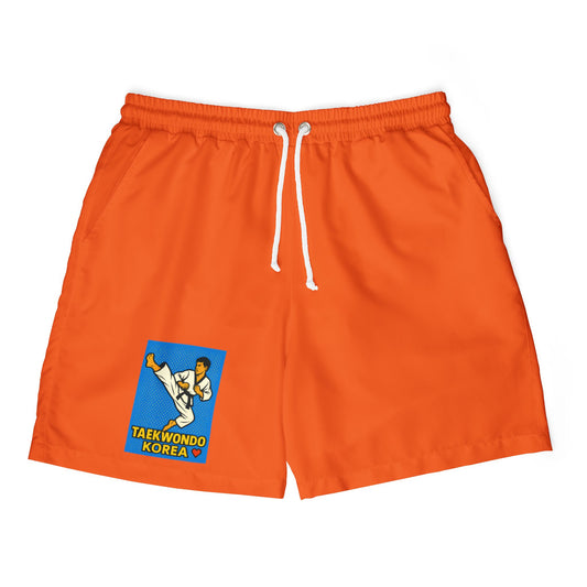 Vibrant Taekwondo Swim Shorts, Unisex Swimwear for Beach Days, Summer Fitness, Martial Arts Enthusiasts, Vacation Wear, Gift for Him