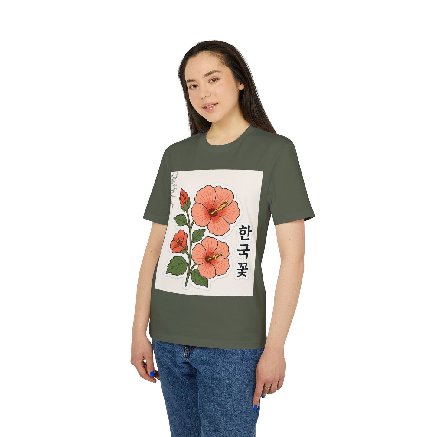 Floral Korean Graphic T-Shirt | Unisex Casual Wear | Perfect for Summer, Gifts, Streetwear, Everyday Style