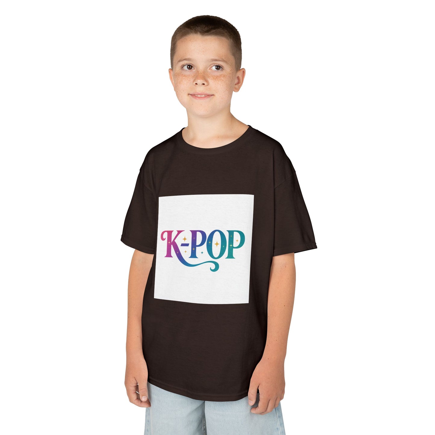 K-Pop Kids Cotton Tee, Perfect Gift for Young Fans, Birthday Present, Schoolwear, Casual Fashion, Music Lovers