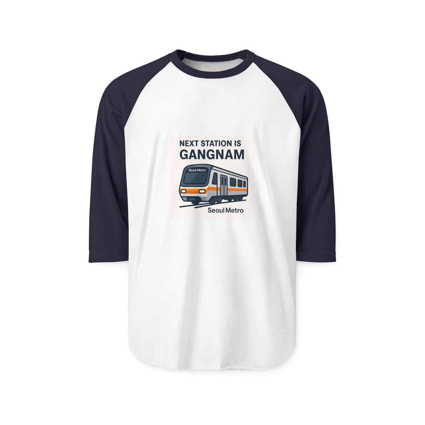Gangnam Station Unisex Raglan Shirt - Korean Gift